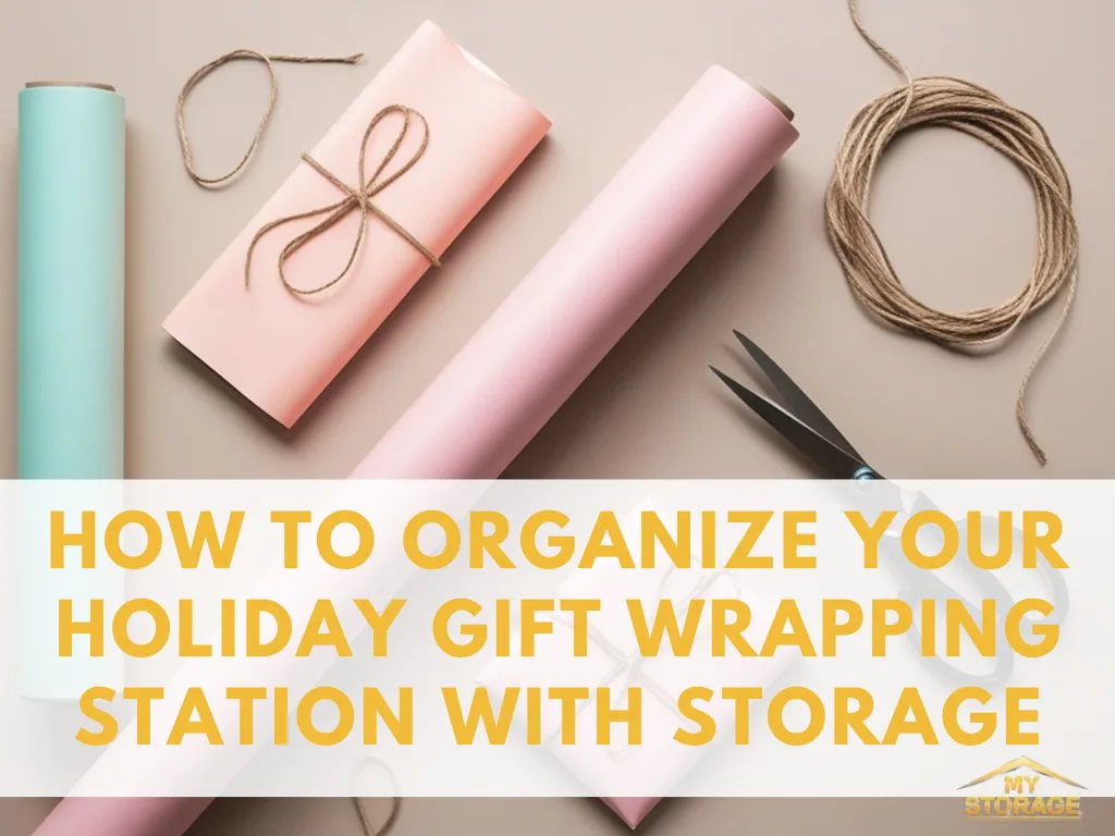 How to Organize Your Holiday Gift Wrapping Station with Storage